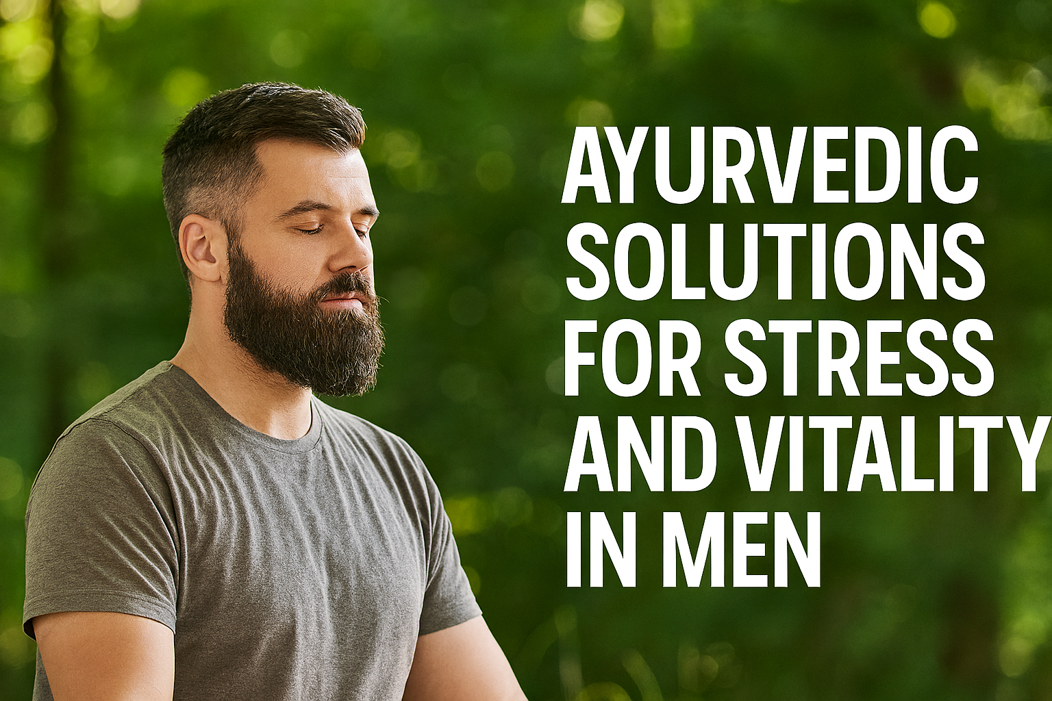 Ayurvedic Solutions for Stress and Vitality in Men