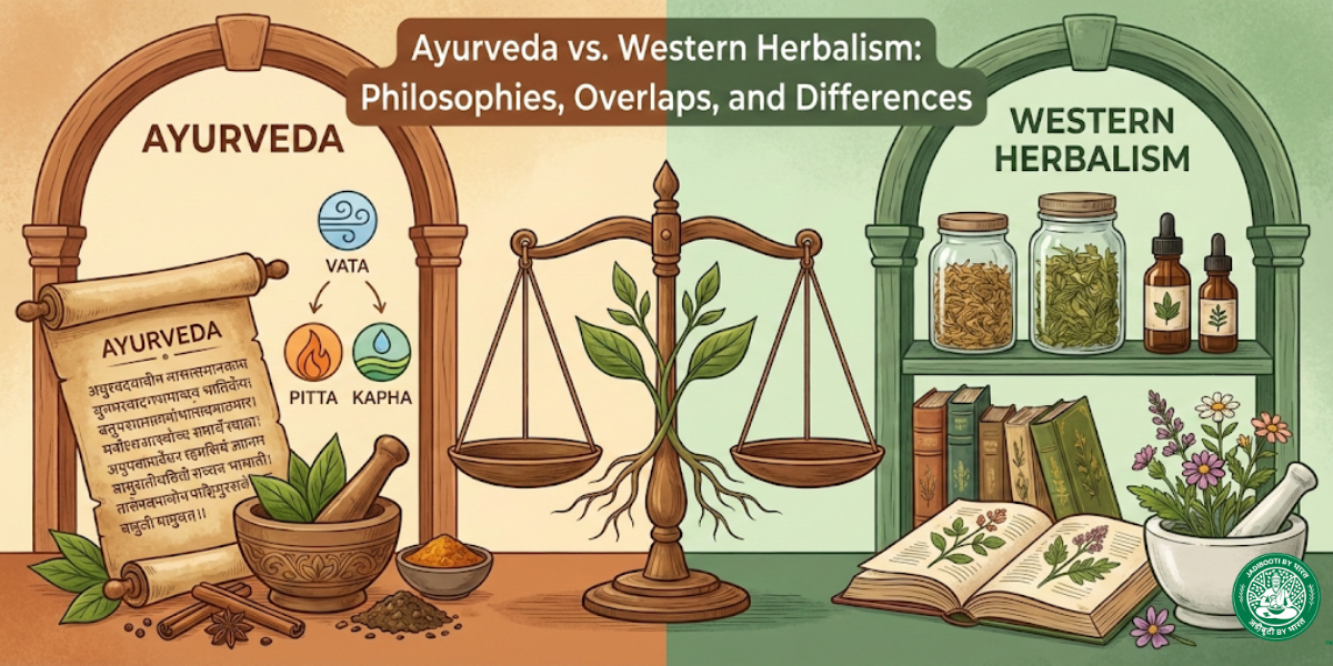 Ayurveda vs. Western Herbalism: Philosophies, Overlaps, and Differences