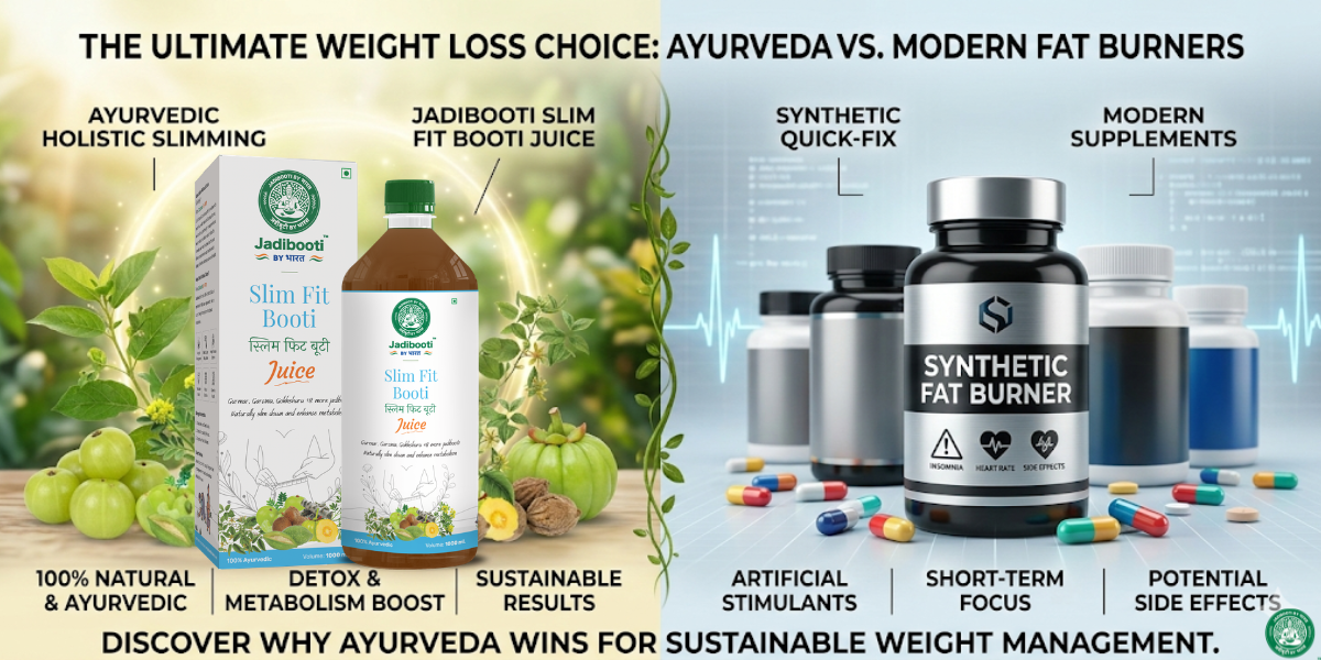 Slim Fit Care Booti Juice vs. Modern Fat Burners: Why Ayurveda Wins