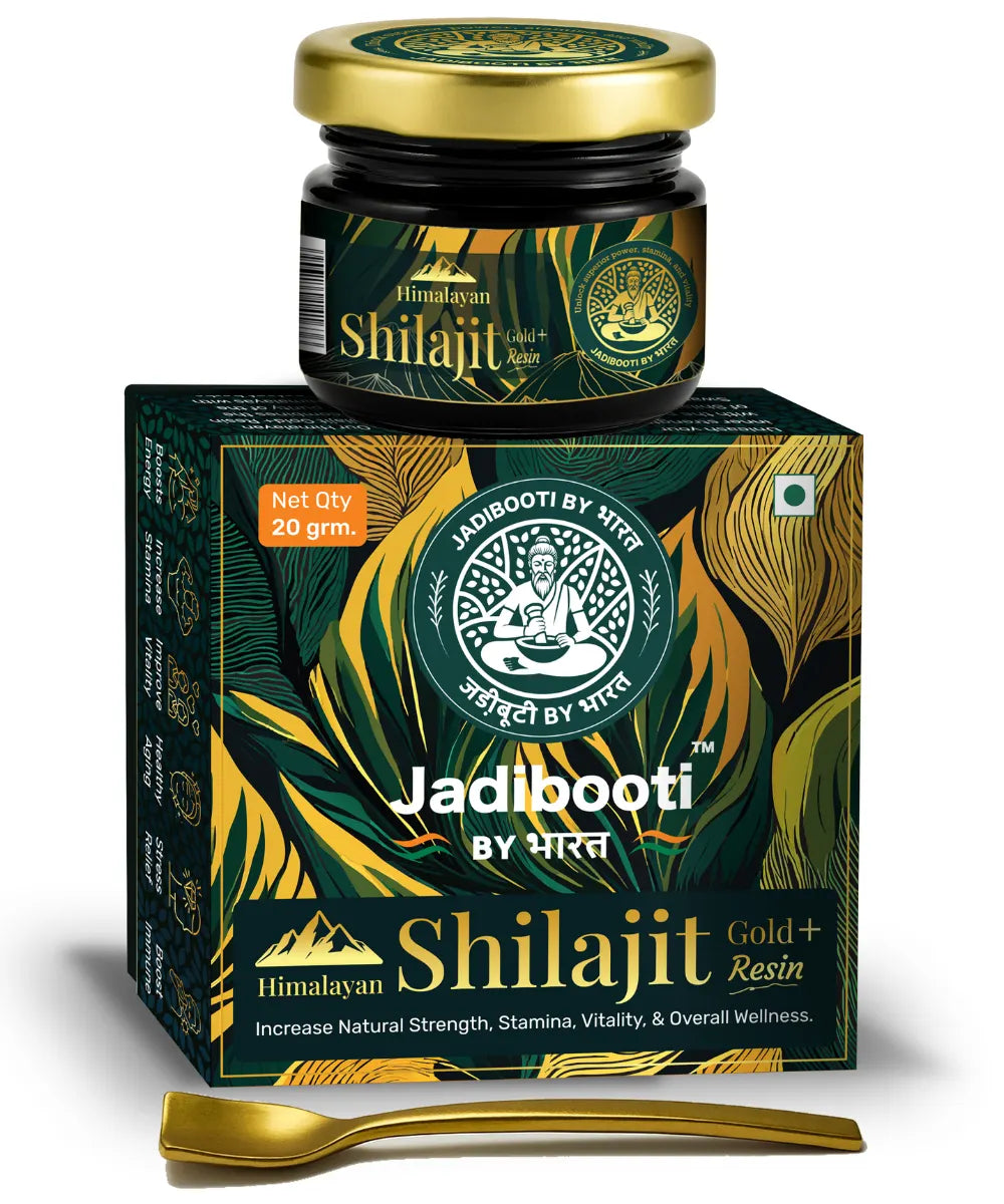 Himalayan Shilajit Gold Resin by Jadibooti By Bharat with premium packaging