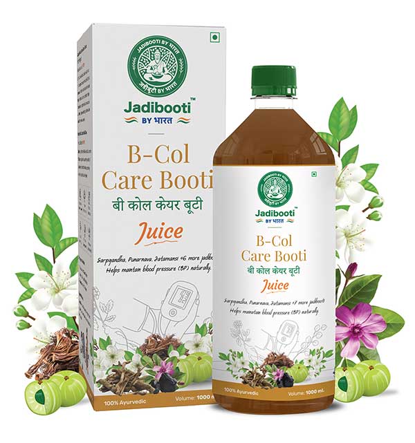 Jadibooti B-Col Care Booti Juice – 1000ml Ayurvedic tonic with Sarpagandha, Punarnava, and Jatamansi for natural blood pressure support