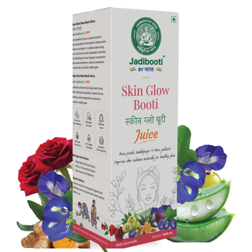 Jadibooti by Bharat Slim Fit Booti Juice – 1000ml Ayurvedic blend with Garcinia, Caralluma, Guggul, and 48 herbs to support natural weight loss and boost metabolism